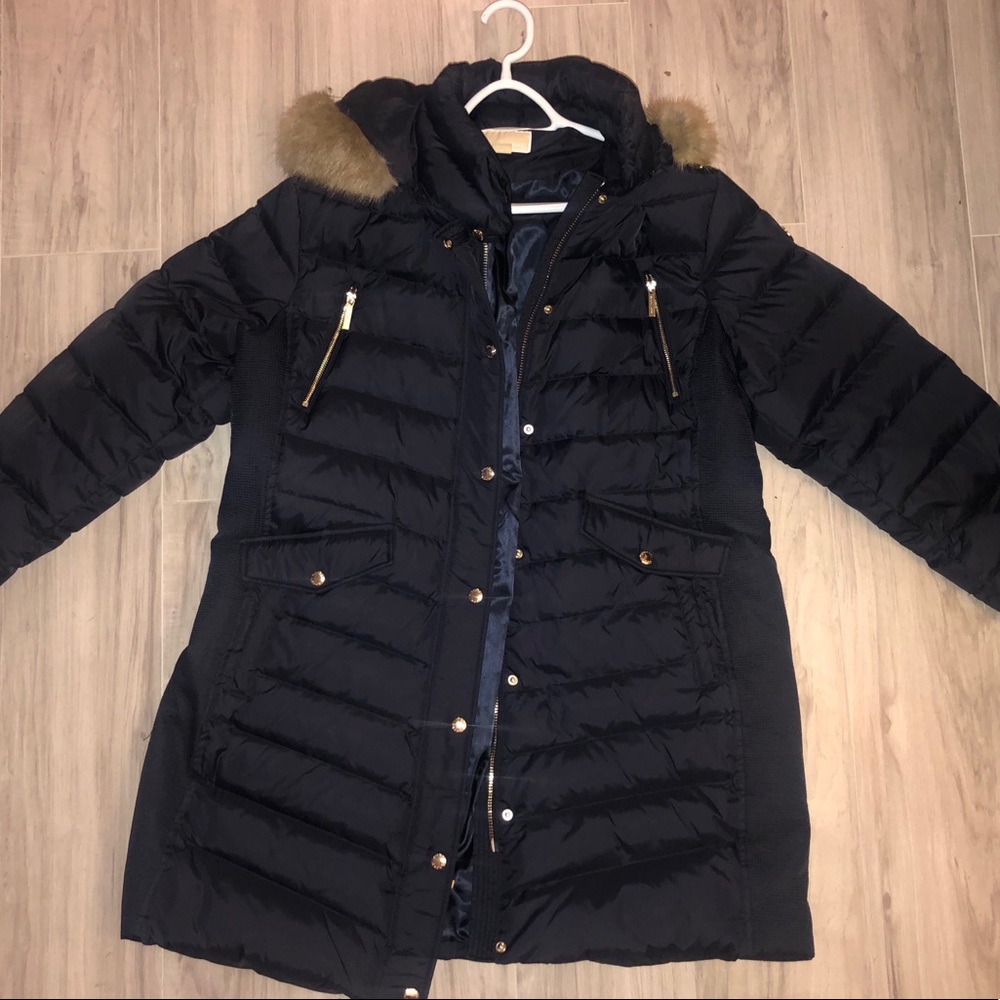 XXL Michael Kors faux-fur down puffer coat